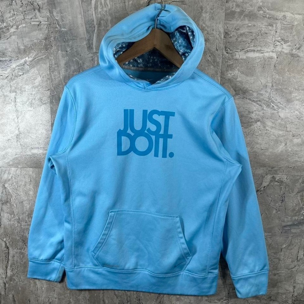 Nike blue Just Do It Therma Fit hoodie  youth Size XL #athleisure